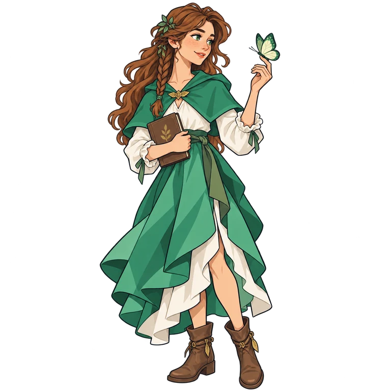 INFP character with a book